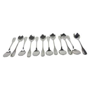 12 Ice Cream Spoons, Single-dish/old Paris/valois Ercuis Model