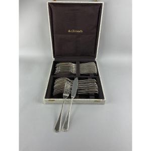 Christofle Fish Cutlery, Spatours Pattern 