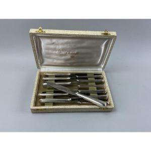 Christofle America Model Cheese Knives 