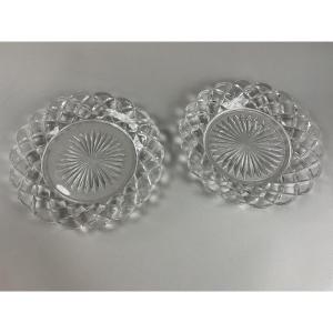 Baccarat Pair Of Plates 