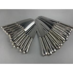 Set Of 24 Christofle Knives
