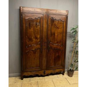 Antique Vendée Cherry Wood Door Paneling From The 18th Century