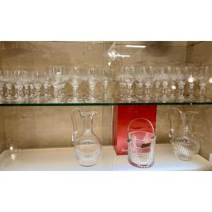Baccarat 45-piece Renaissance Crystal Glassware Set Including Pitcher And Bucket