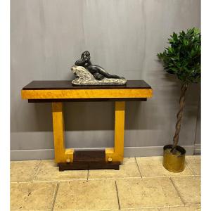 Art Deco Console In Rosewood And Maple
