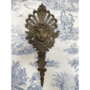 Bronze Mascaron 19th Century Furniture Pediment