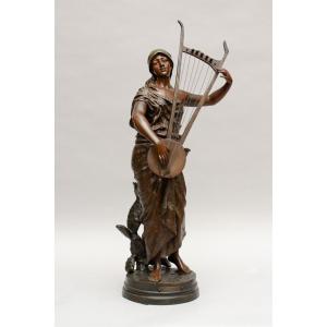 Orientalist Bronze "semiramis", Georges Coudray, Late 19th Century