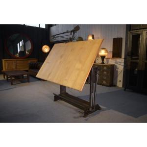 Unic Paris Architect's Table By Lucien Sautereau 1950s