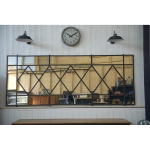 Large 1960s Industrial Mirror