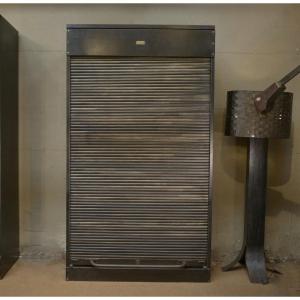 "ronéo" Metal Shutter Filing Cabinet, 1950s 
