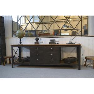 Large 1950s Industrial Counter