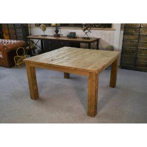 Solid Oak Table With Brushed Finish