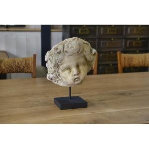 Reconstituted Stone Sculpture In Antique Style From The 20th Century