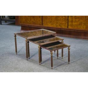 Nesting Tables In The Style Of Maison Baguès, 1940s