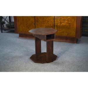 Art Deco Side Table In Rosewood Veneer In The Style Of Eugène Printz, 1930s