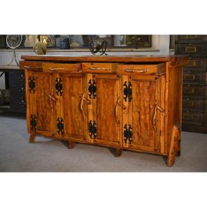 Sculptural Brutalist Sideboard 1970's
