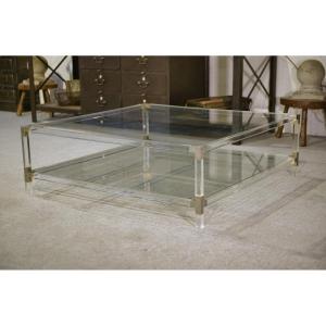 Large Coffee Table In Polymethyl Methacrylate, 1970s