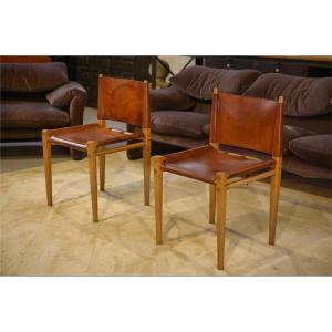 Pair Of "oasis" Model Chairs By Gian Franco Legler For Zanotta, 1960s