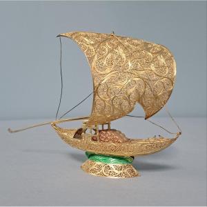 Sterling Silver Boat: Rabelo