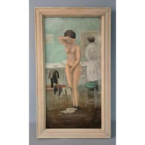 The Consultation: 1912 Painting.