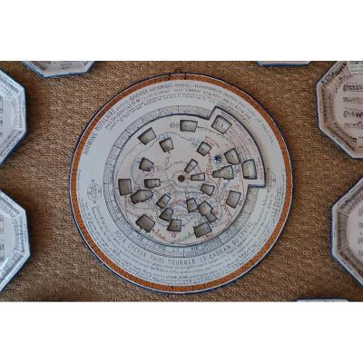 11 Sheets Music In Nevers Faience 1889: Trousseau & Compagnie