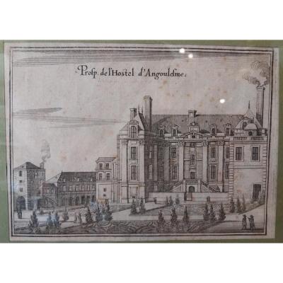 Hotel Angouleme And Lamoignon: Paris. View Of XVII Century