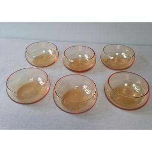 6 Crystal Finger Rinses Paper Label: Saint Louis