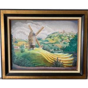 Elie Lascaux (limoges 1888/1969) Mont Cassel - Le Moulin De Blavoet 1934