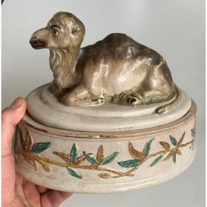 Camel Terrine In Faience 19th