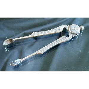 Sugar Tongs In Sterling Silver - Diana's Head Hallmark - Austria Or Hungary