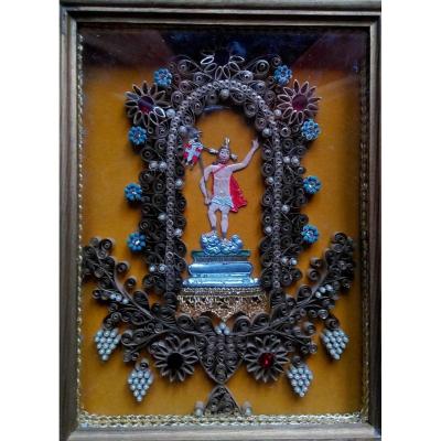Reliquary Frame Paperolles - Saint Martin