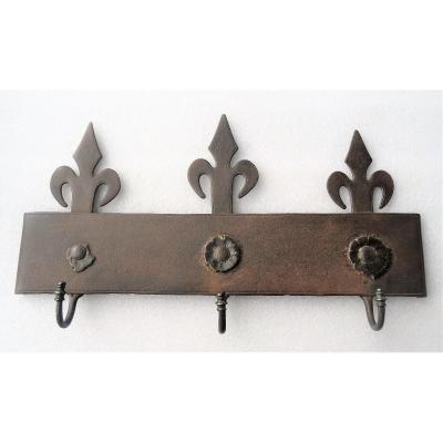 Archelle In Wrought Iron And Bronze Dated 1822 - Lily Flower Decor