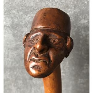 Monoxyl Folk Art Cane