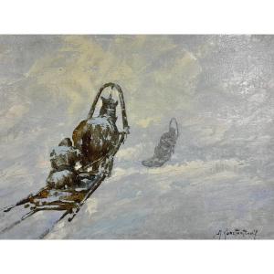 Mr. Konstantinoff. Sled Under The Snow