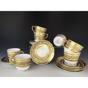 Limoges Bernardaud Vendôme - 7  Coffee Cups Service
