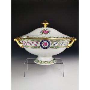 Haviland - Louveciennes - Vegetable Dish / Soup Tureen - Diam 28 Cm - New