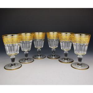 Baccarat - Eldorado - 6 Red Wine Glasses (13.3 Cm) - New Condition