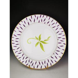 Bernardaud "frivole" - 1 Presentation Plate ø 29.5 Cm (15 Available)