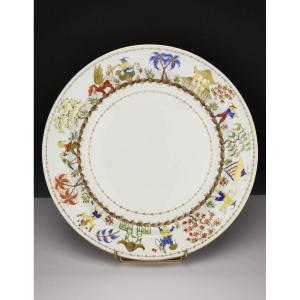 C. Le Tallec - "chinese Circus" - 1 Flat Serving Dish - Tiffany & Co. Model