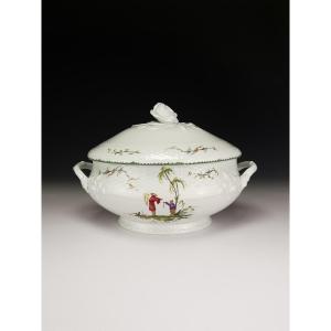 Raynaud - Limoges "si Kiang" - 1 Covered Soup Tureen/vegetable Dish