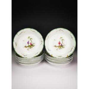 Raynaud - Limoges Si Kiang - 1 Soup Plate Calotte (choose Scene) Several Available