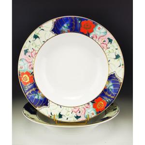 Raynaud "tout Fou" Spring Garden - 1 Round Hollow Dish ∅ 29.5cm (2 Available)