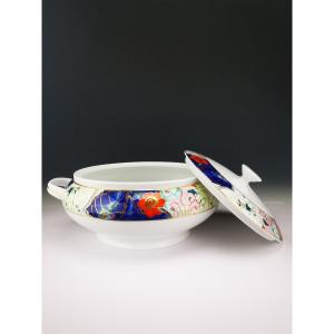 Raynaud "tout Fou" Spring Garden - 1 Covered Bouillon Pot ∅ 26cm 