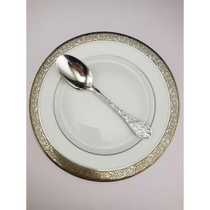Christofle "jardin d'Eden" - 1 Dessert Spoon 17 Cm - Silver Plated Metal - (several Available)
