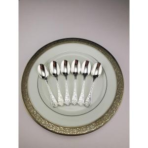 Christofle "jardin D Eden" - 1 Espresso Spoon 10 Cm - Silver-plated Metal - (several Available)