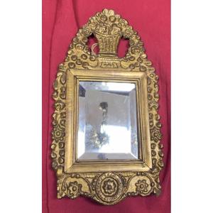 Small 18th Century Baroque Mirror
