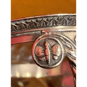 Pair Of Empire Salt Cellars In Silver 