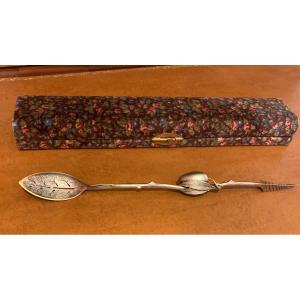 Gorham Silver Gilt Olive Spoon (usa)