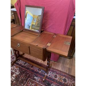 Louis XVI Stamped Dressing Table, In Solid Mahogany 