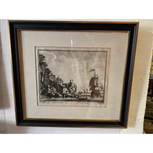 Engraving, Calabrian Side, Late 17th Century 