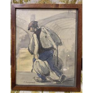 Fishmonger, Les Halles, Paris By Bognard 